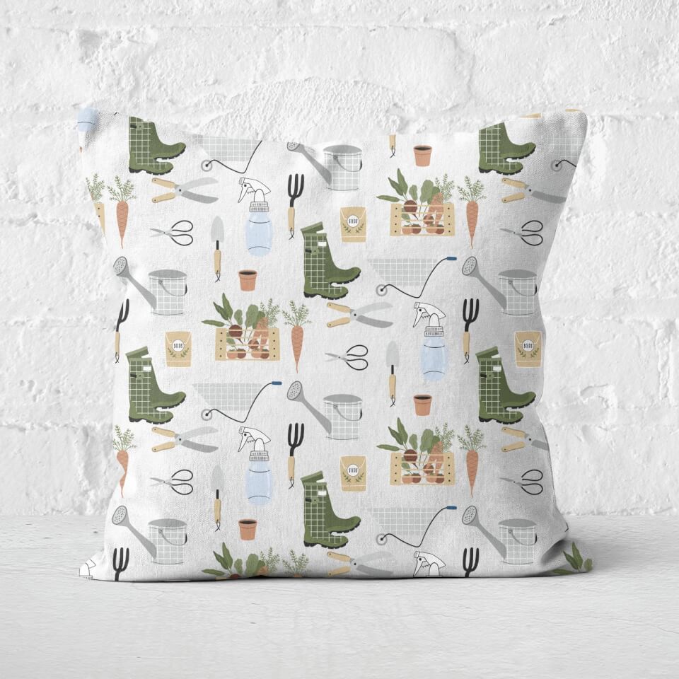 Garden Tools Square Cushion