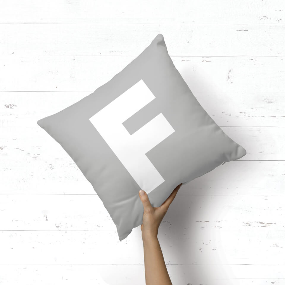 Letter F Square Cushion 1