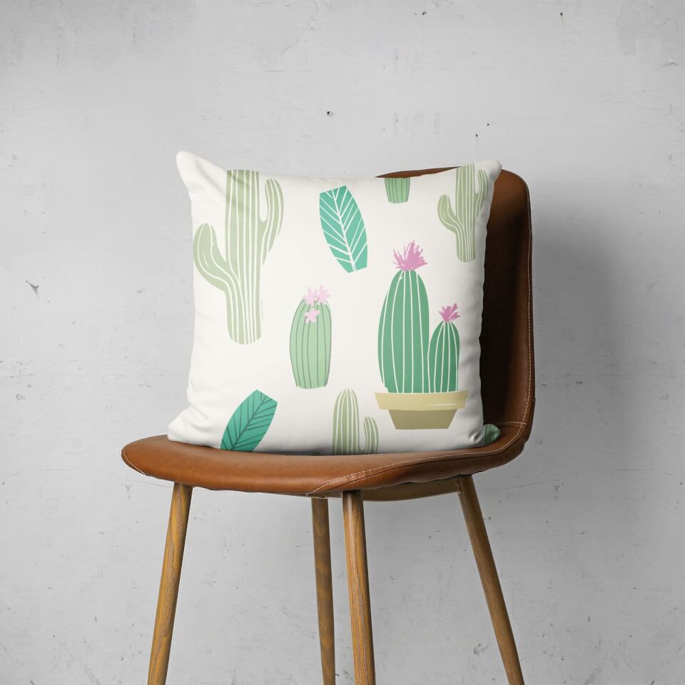 Cactus Pattern Square Cushion 2