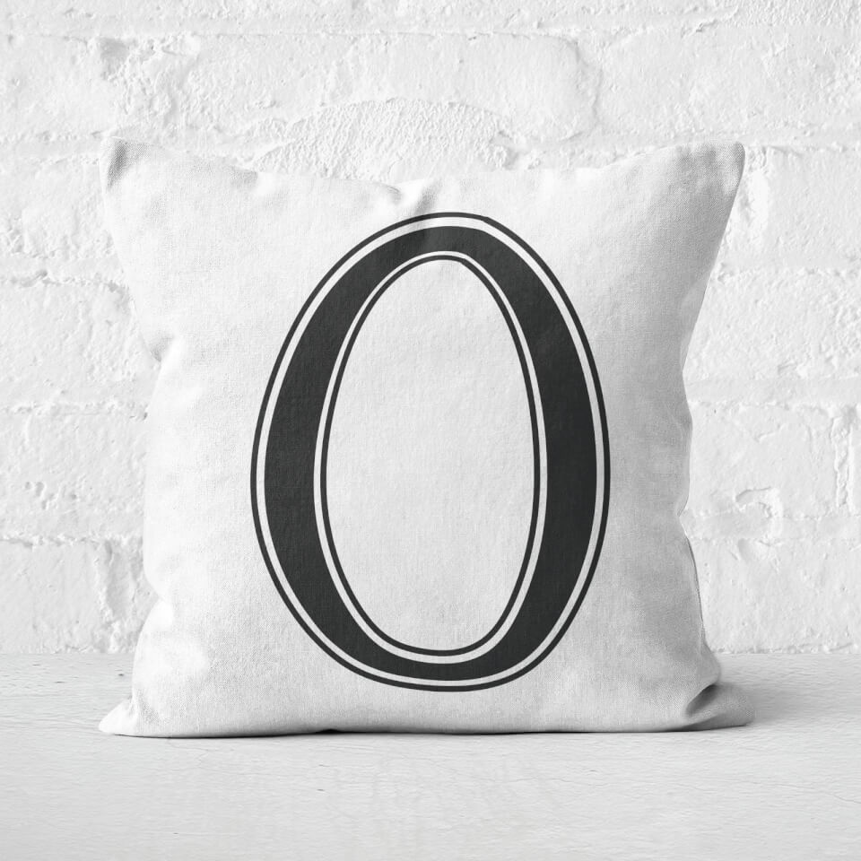 Handwritten O Square Cushion