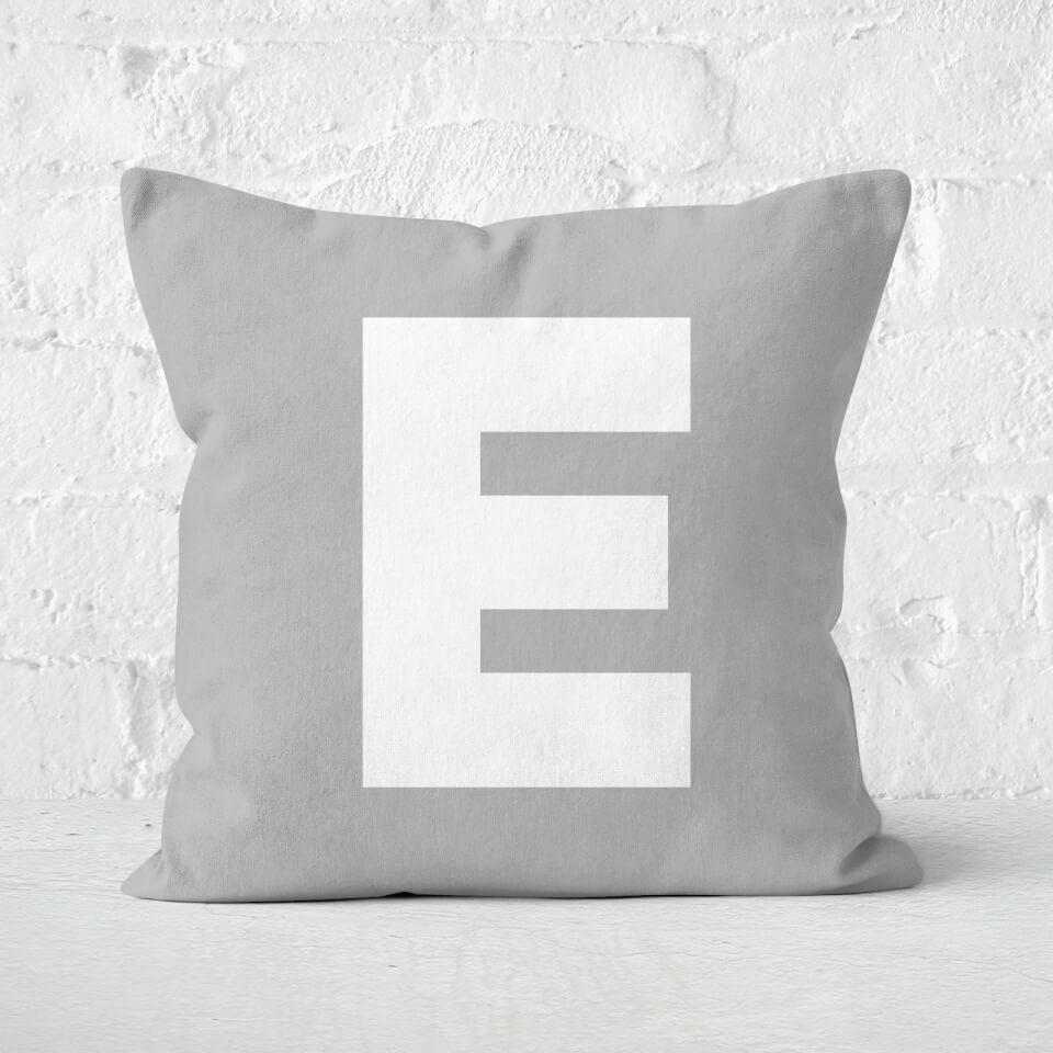 Letter E Square Cushion 0