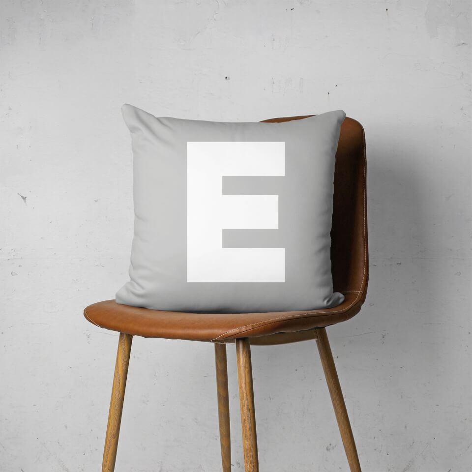 Letter E Square Cushion 2