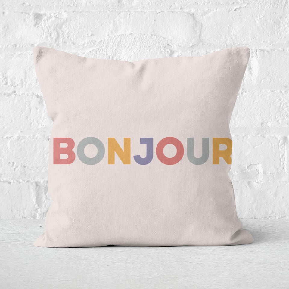 Bonjour Square Cushion