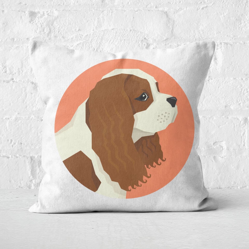 King Charles Spaniel Square Cushion