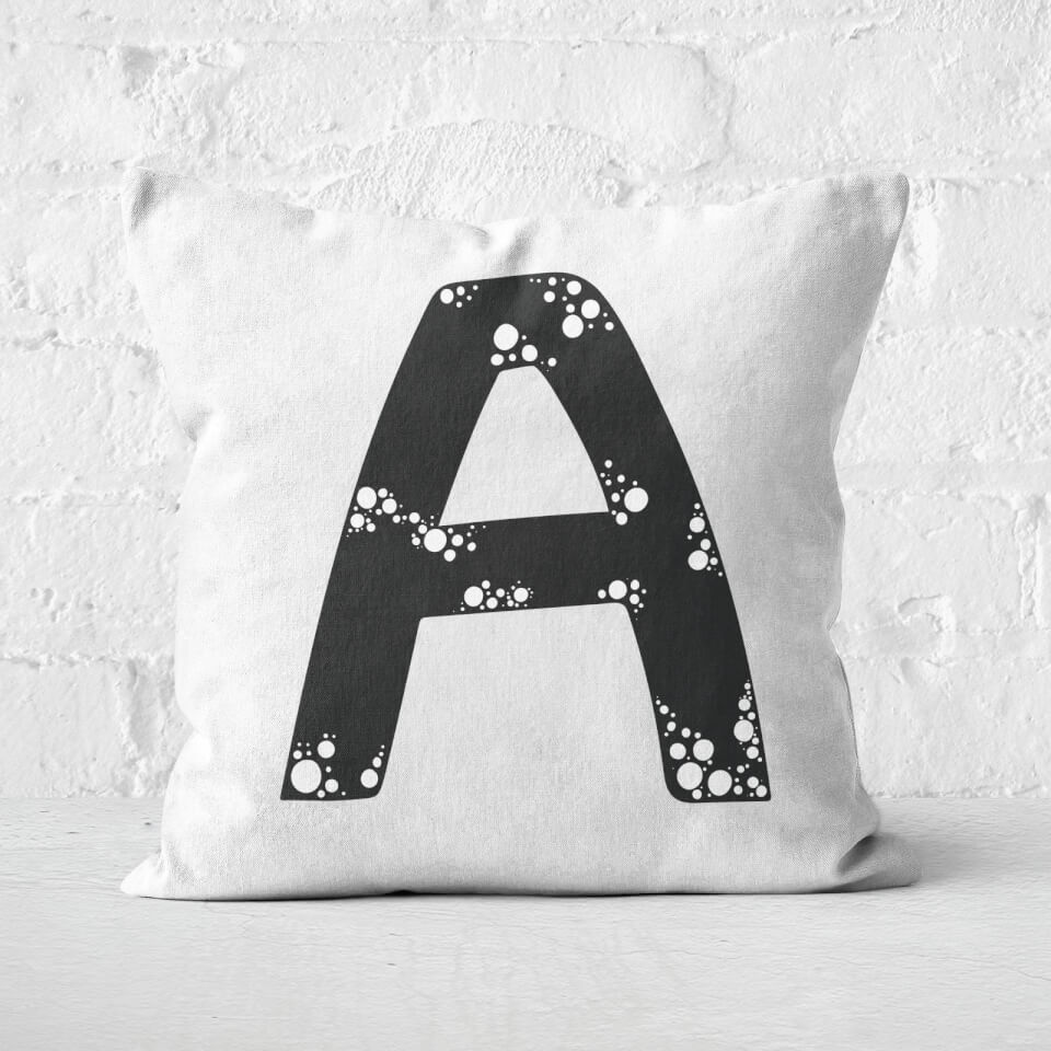 Handwritten A Square Cushion