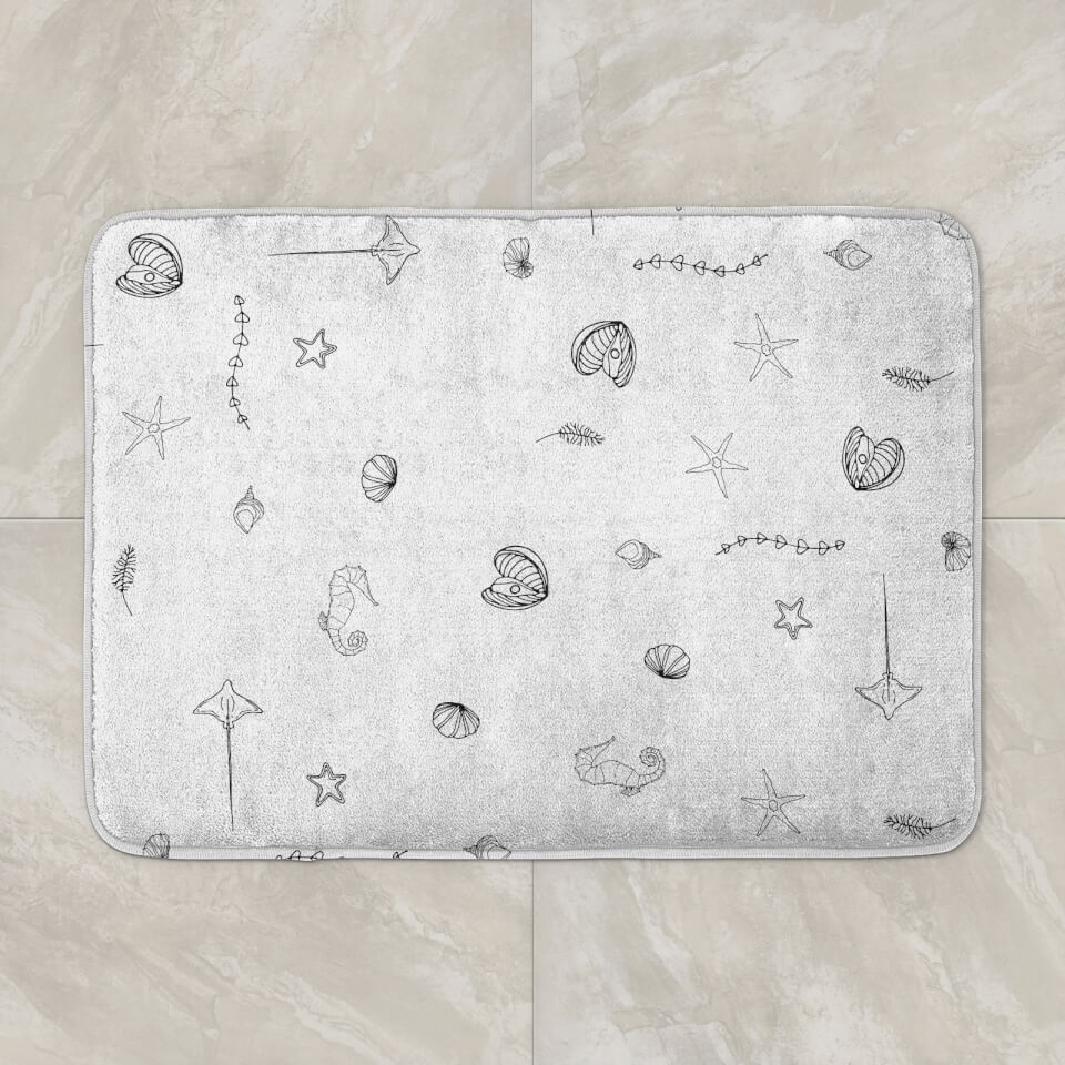 Nautical Pattern Bath Mat