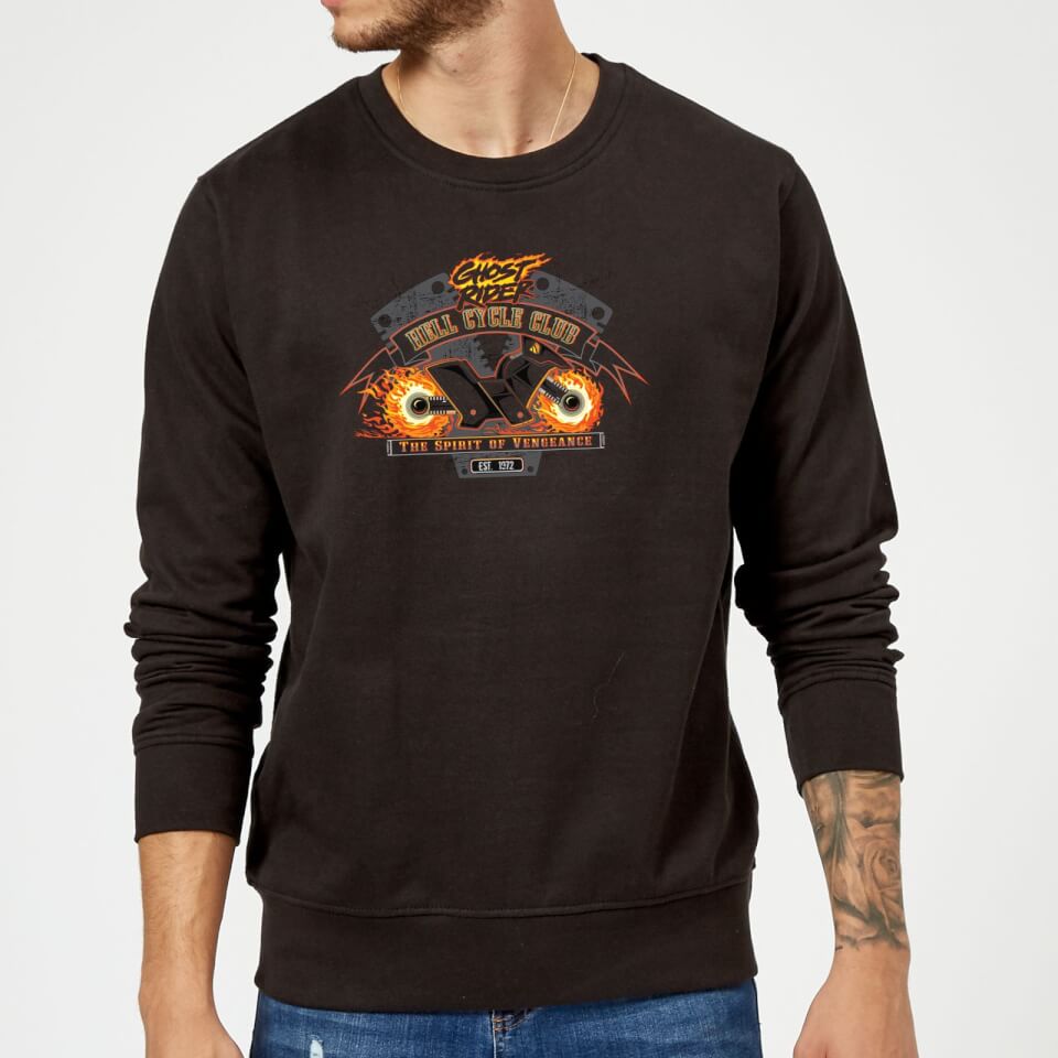 Marvel Ghost Rider Hell Cycle Club Sweatshirt - Black