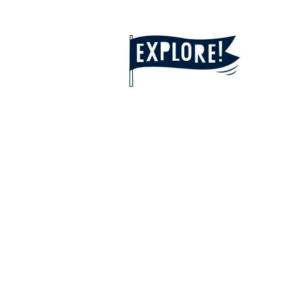 Explore! Flag Pocket Print Sweatshirt - White 0