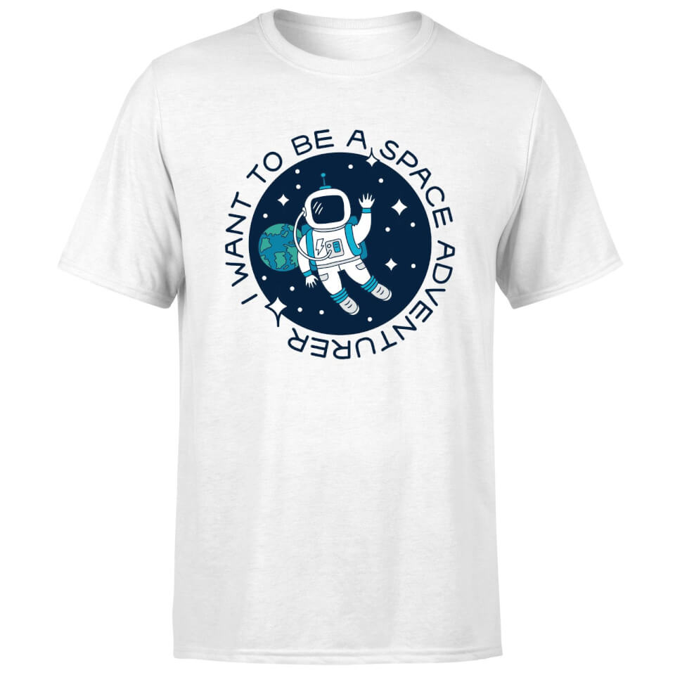 I Want To Be A Space Adventurer Men's T-Shirt - White 3