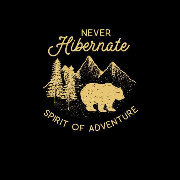 Never Hibernate Spirit Of Adventure Women's Sweatshirt - Black 0