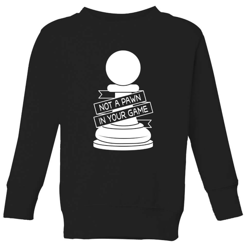 Pawn Chess Piece Kids' Sweatshirt - Black
