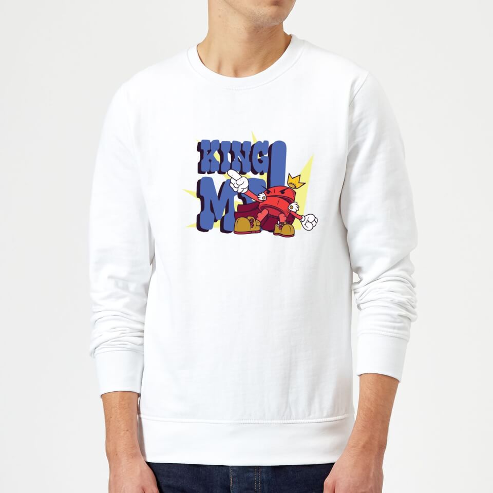 King Me! Checker Sweatshirt - White