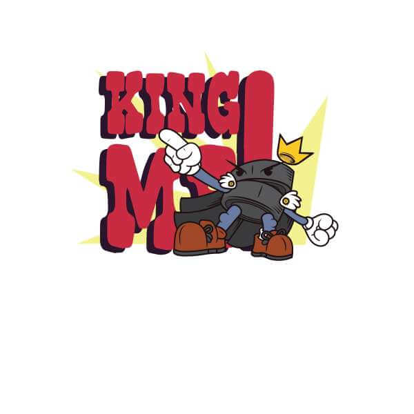 King Me! Checker King Men's T-Shirt - White 0