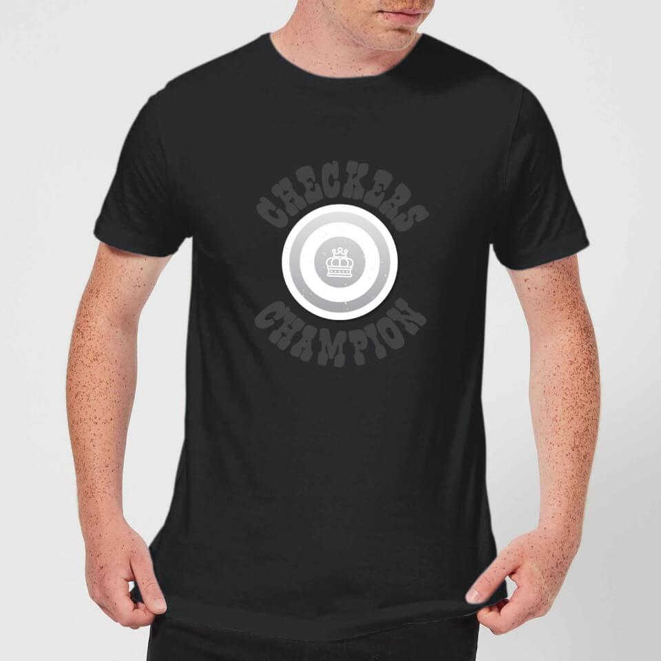 Checkers Champion White Checker Men's T-Shirt - Black
