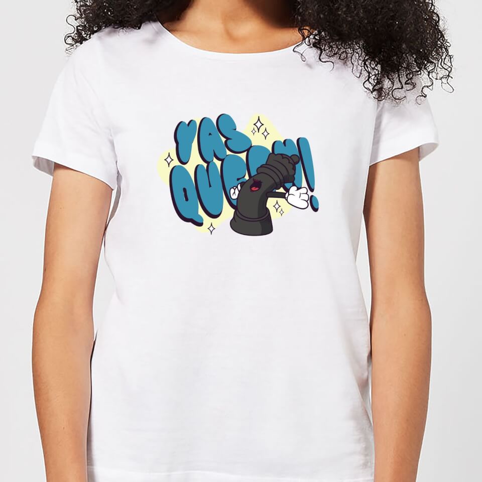 Yas Queen! Cartoon Women's T-Shirt - White