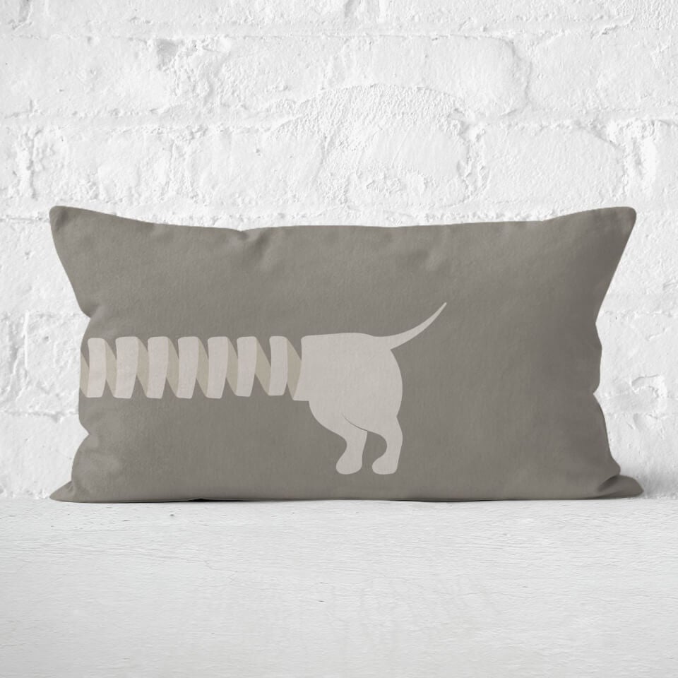 Long Sausage Dog Back Legs Rectangular Cushion