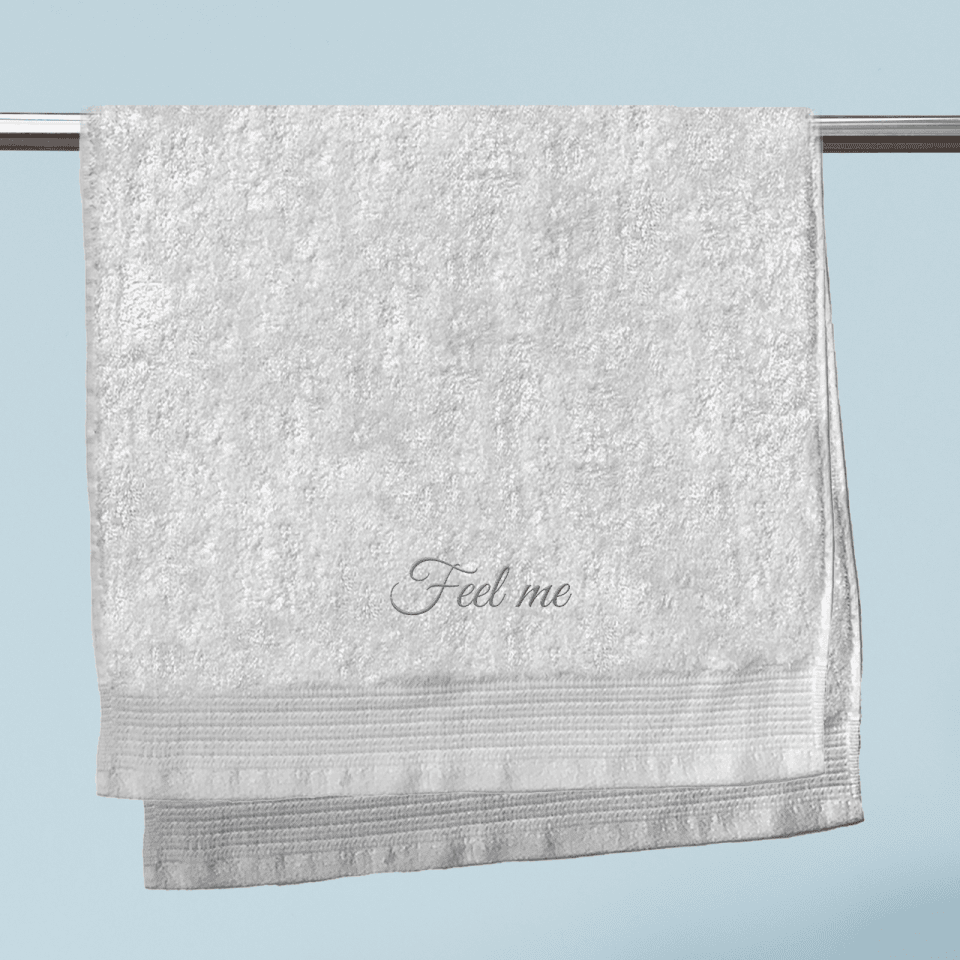 Feel Me Embroidered Hand Towel