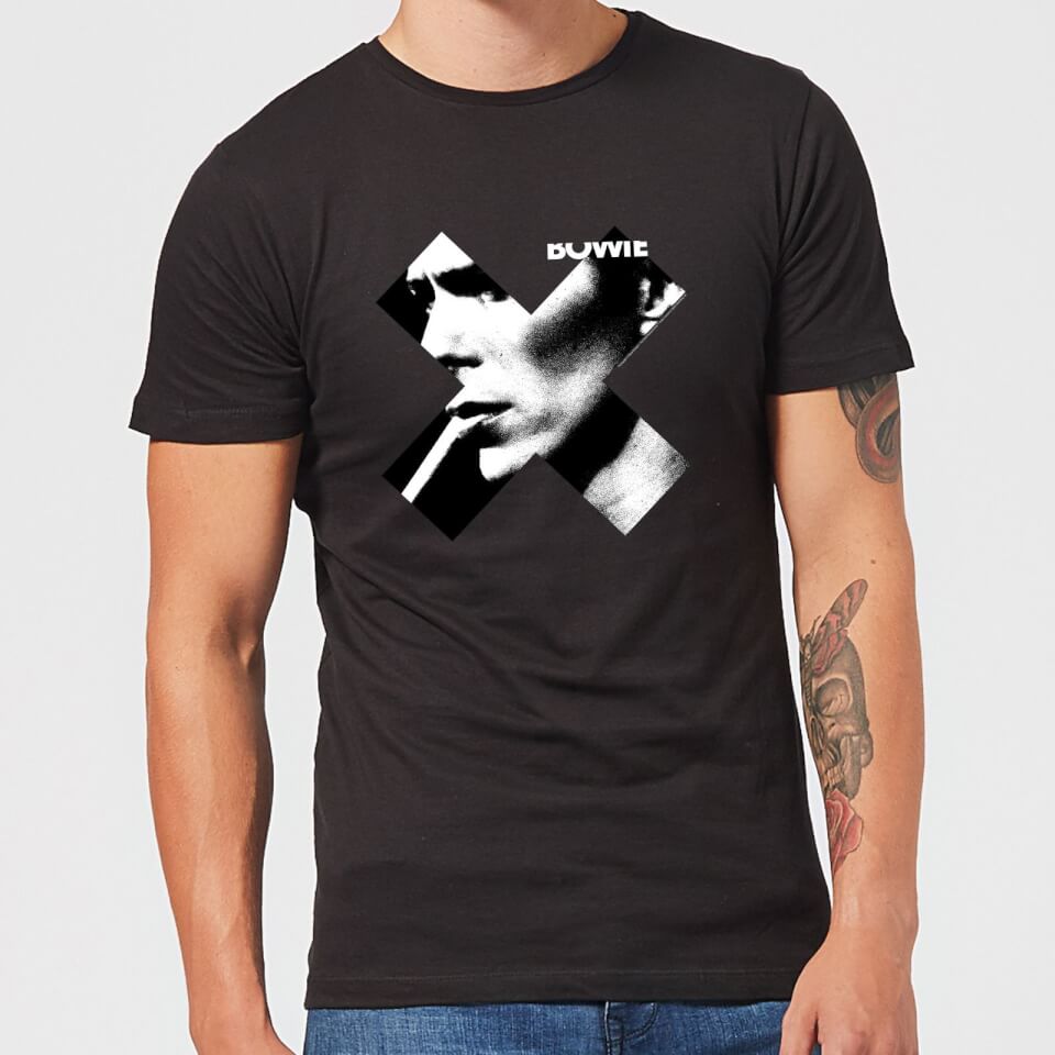 David Bowie X Smoke Men's T-Shirt - Black