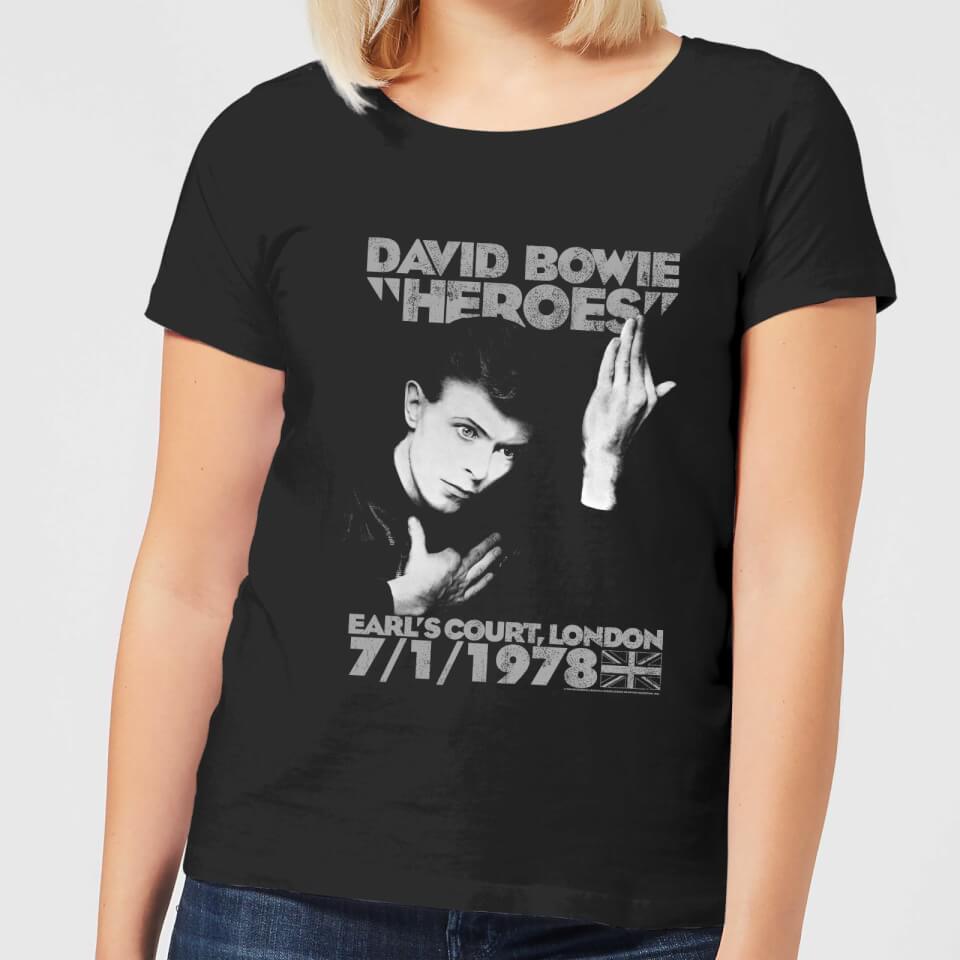 David Bowie Heroes Earls Court Women's T-Shirt - Black