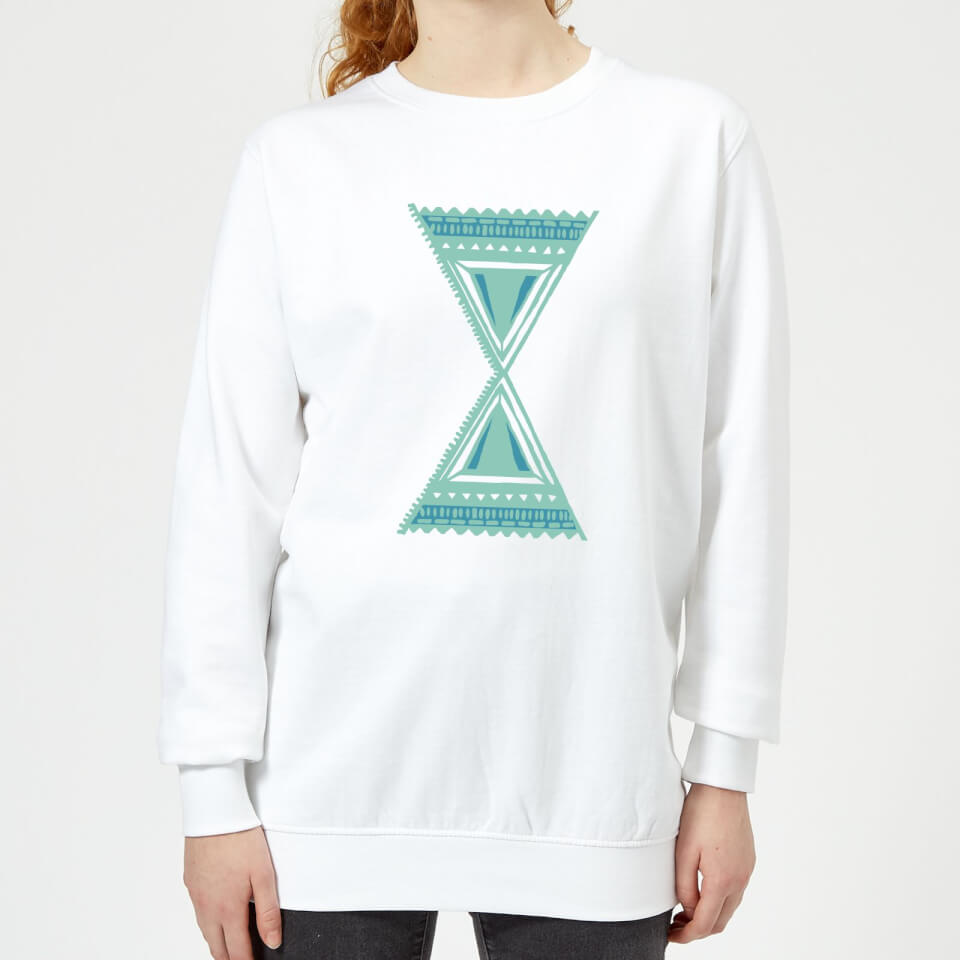 Abstract Pattern 3 Women's Sweatshirt - White