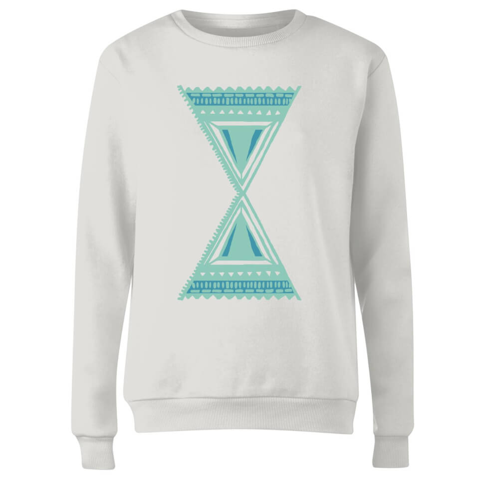 Abstract Pattern 3 Women's Sweatshirt - White 2