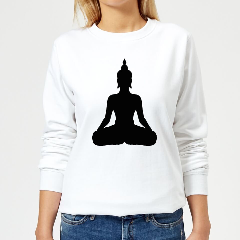 Buddha Women's Sweatshirt - White
