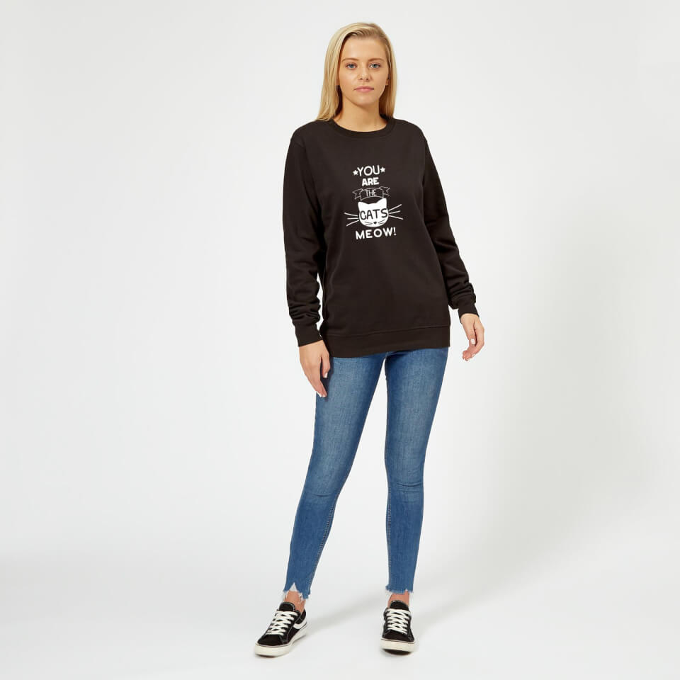You Are The Cats Meow Women's Sweatshirt - Black 1