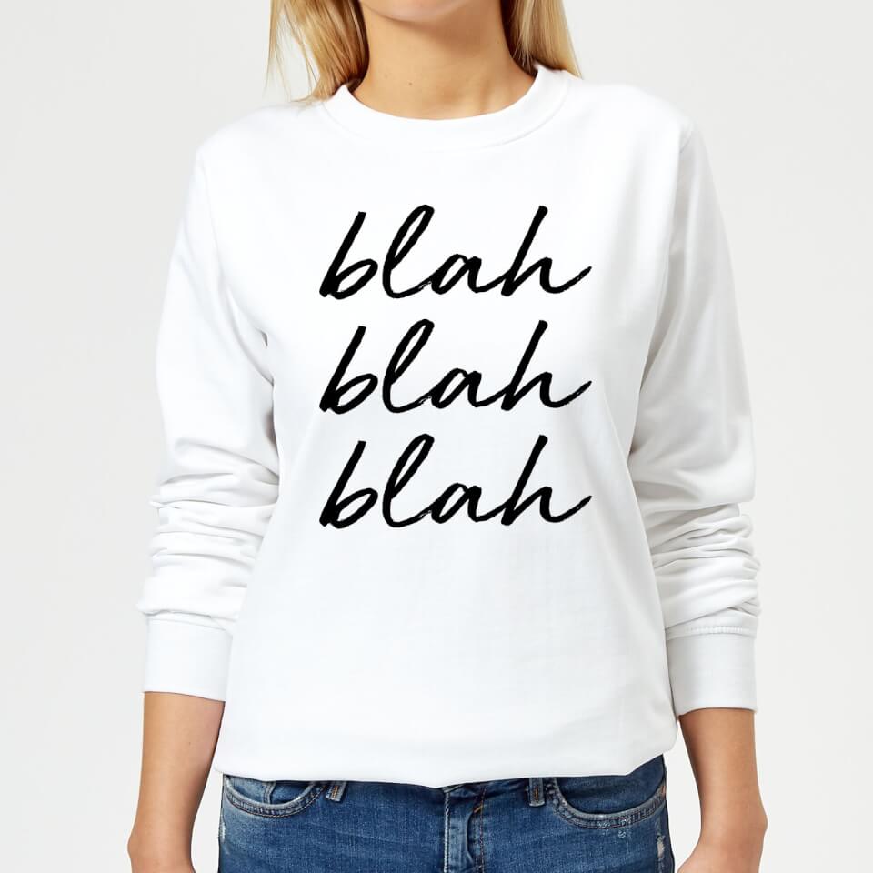 Blah Blah Blah Women's Sweatshirt - White