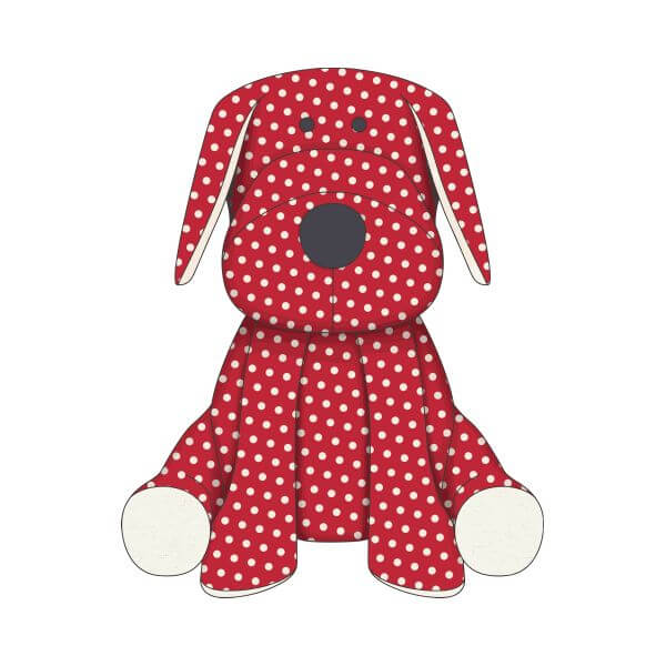 Candlelight Red Polka Dot Dog Teddy Women's T-Shirt - White 0