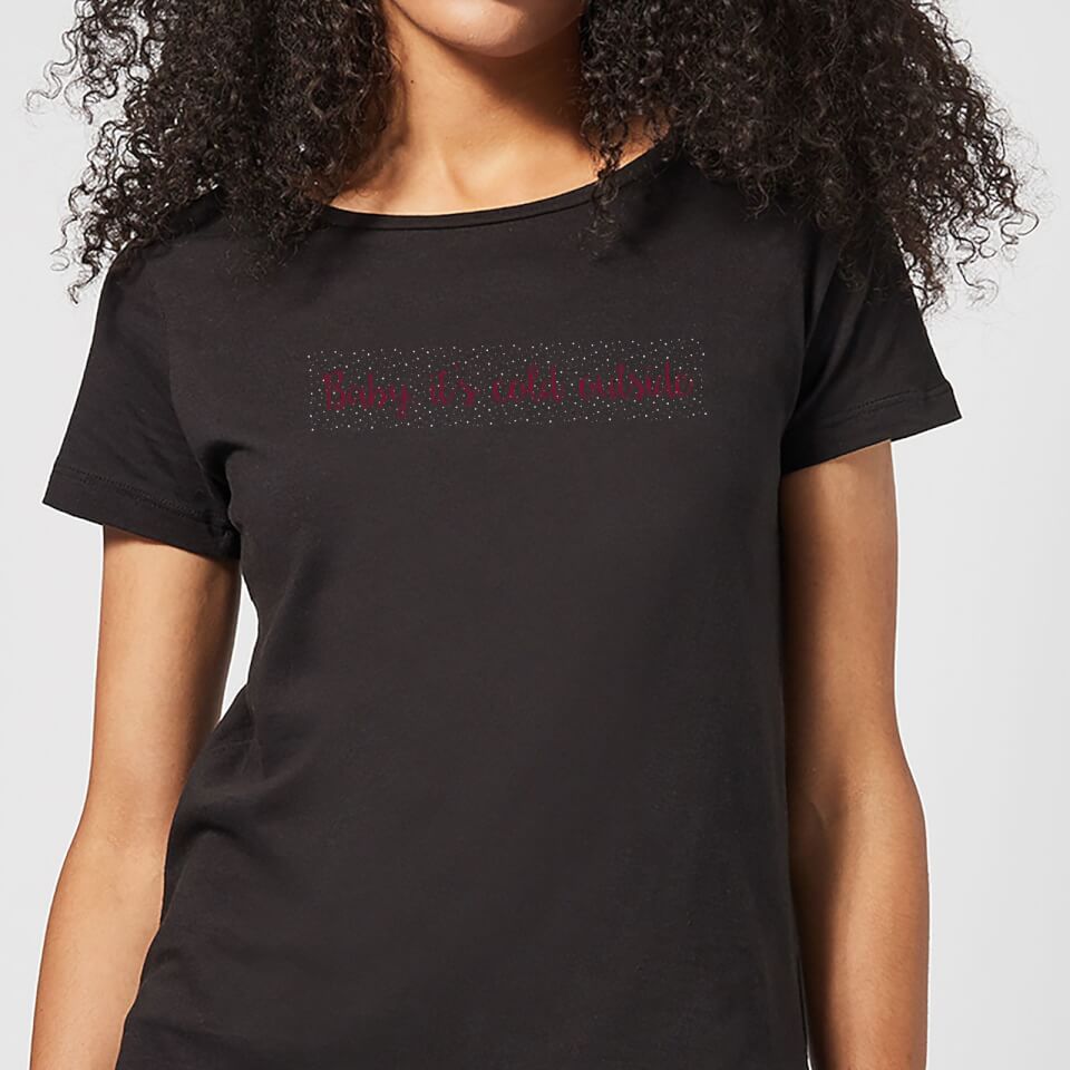 Candlelight Baby It's Cold Outside Women's T-Shirt - Black