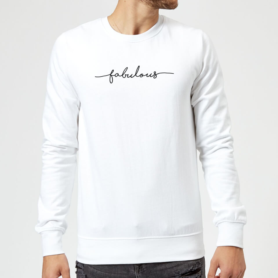 Candlelight Scriptive Fabulous Sweatshirt - White
