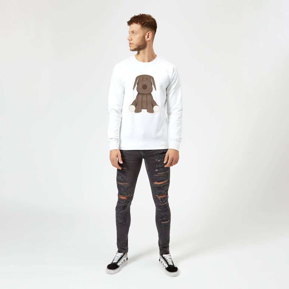 Candlelight Brown Dog Teddy Sweatshirt - White 1