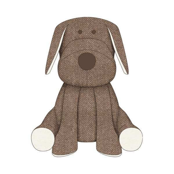 Candlelight Brown Dog Teddy Sweatshirt - White 0