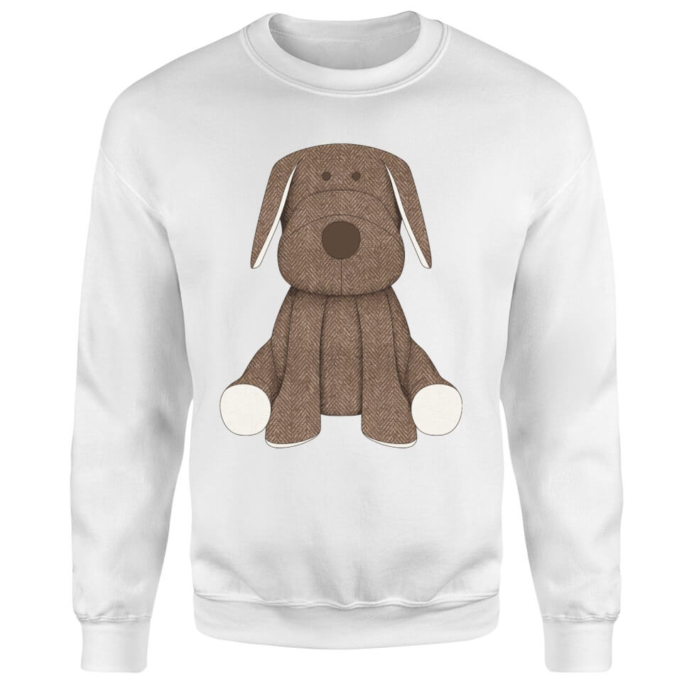 Candlelight Brown Dog Teddy Sweatshirt - White 2