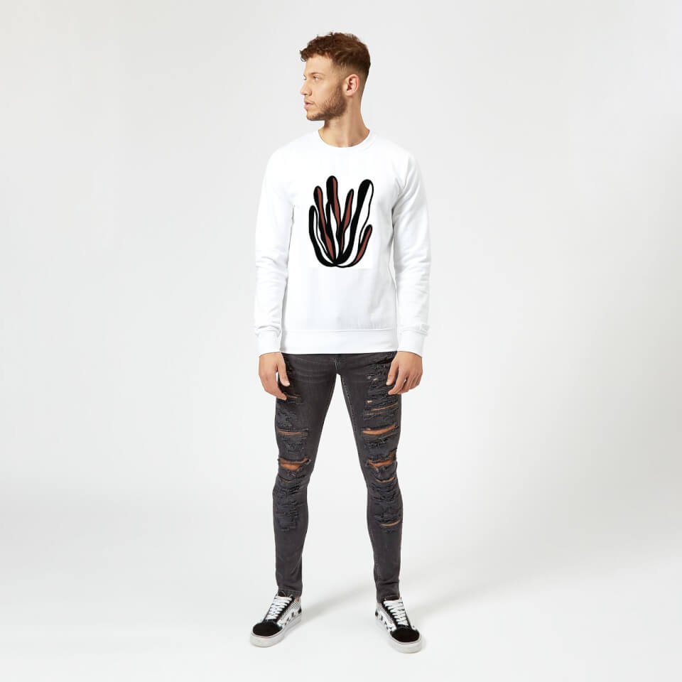 Candlelight Native Stylised Bush Sweatshirt - White 1