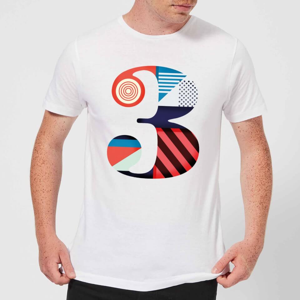 3 Men's T-Shirt - White