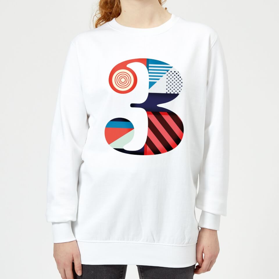 3 Women's Sweatshirt - White