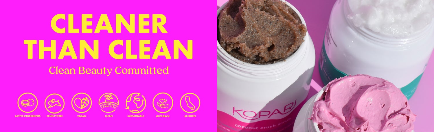Cleaner than clean, Actives-powered coconuts, Vegan & cruelty-free, Cleaner than clean, Community driven, Sustainable & recyclable, San Diego Born