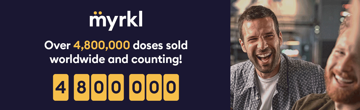 over 4,800,000 doses of myrkl sold worldwide and counting!