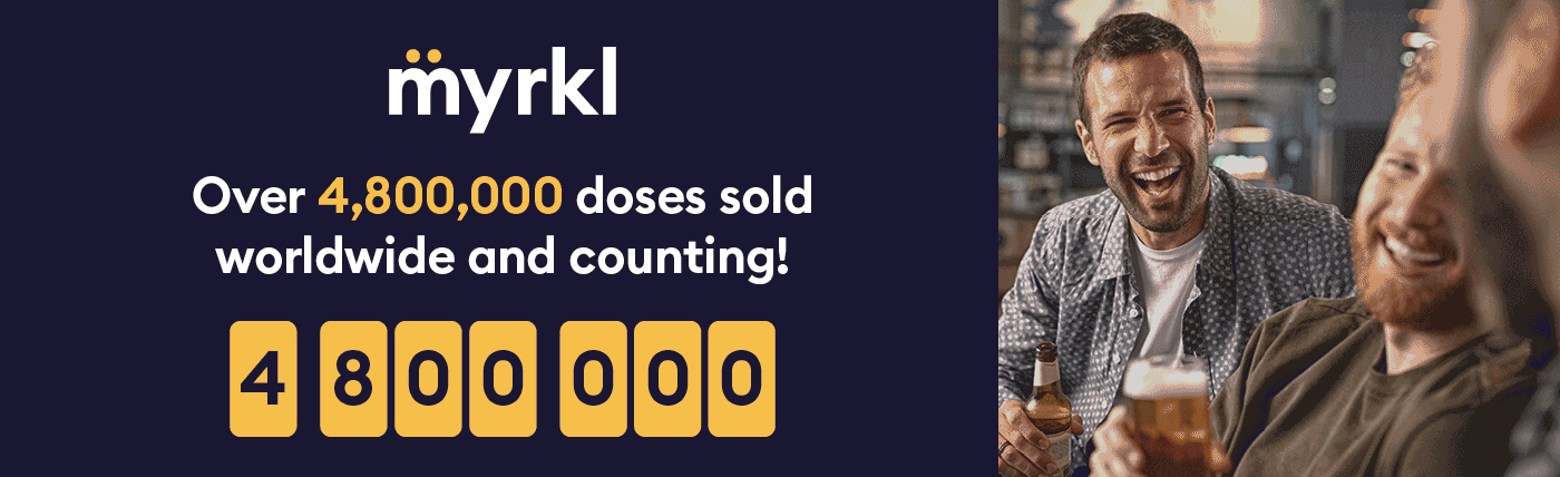 over 4,800,000 doses of myrkl sold worldwide and counting!