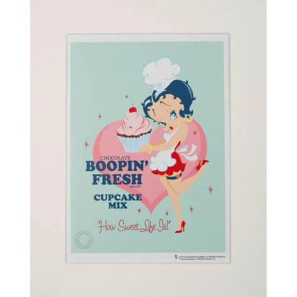 Betty Boop Cupcakes 11x14 Limited Edition Print