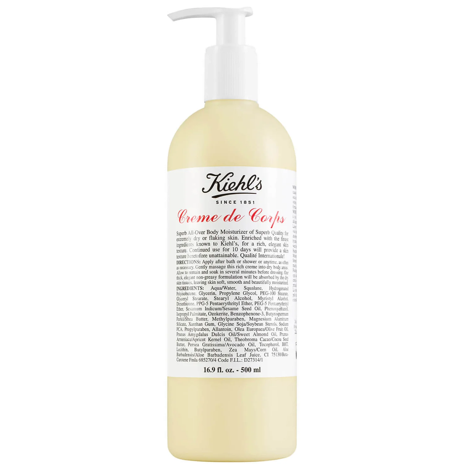 Kiehl's Creme De Corps 500ml - Super Size