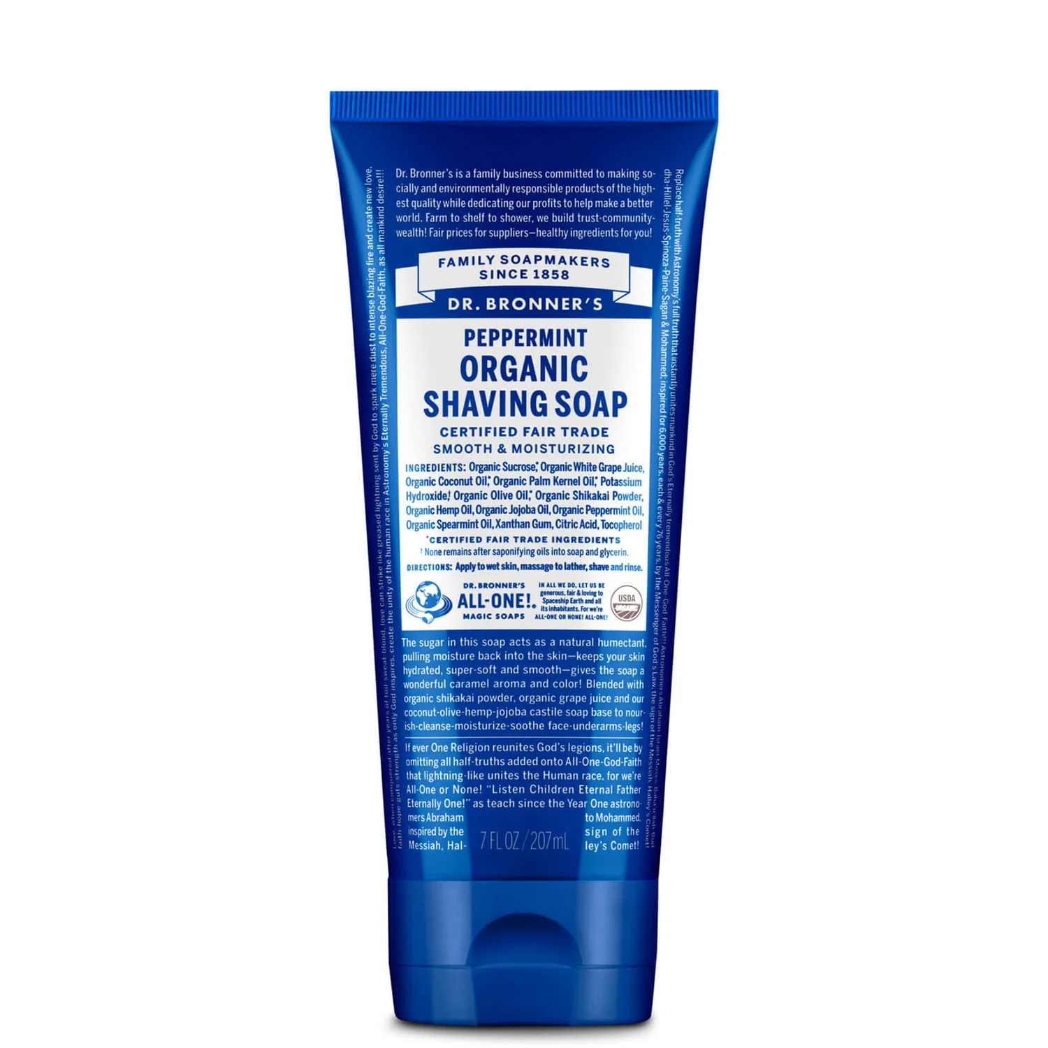 Dr. Bronner Organic Peppermint Shaving Gel (207ml)