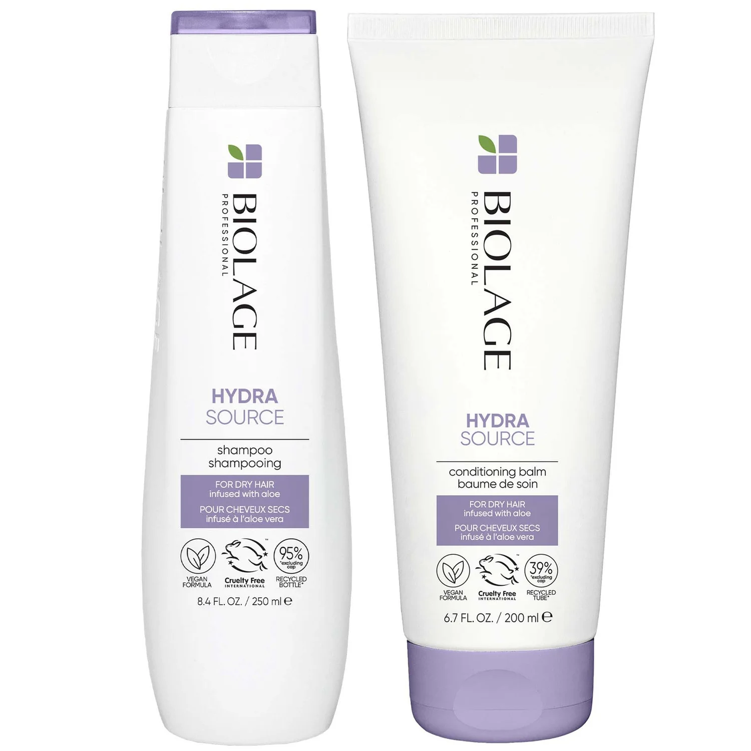 Shampoo e Condicionador HydraSource da Matrix Biolage