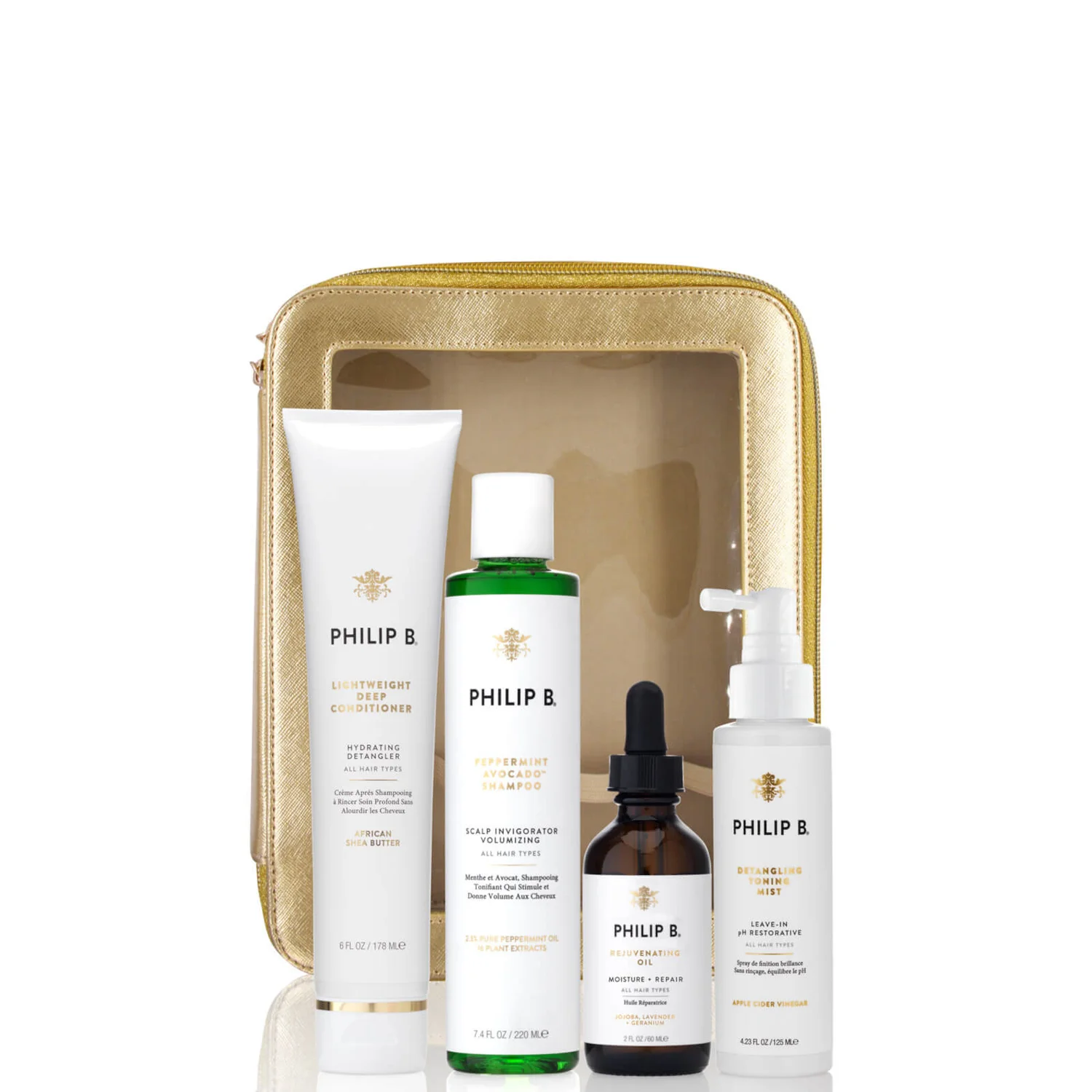 Philip B Four Step Hair and Scalp Facial Treatment Set Paraban Free