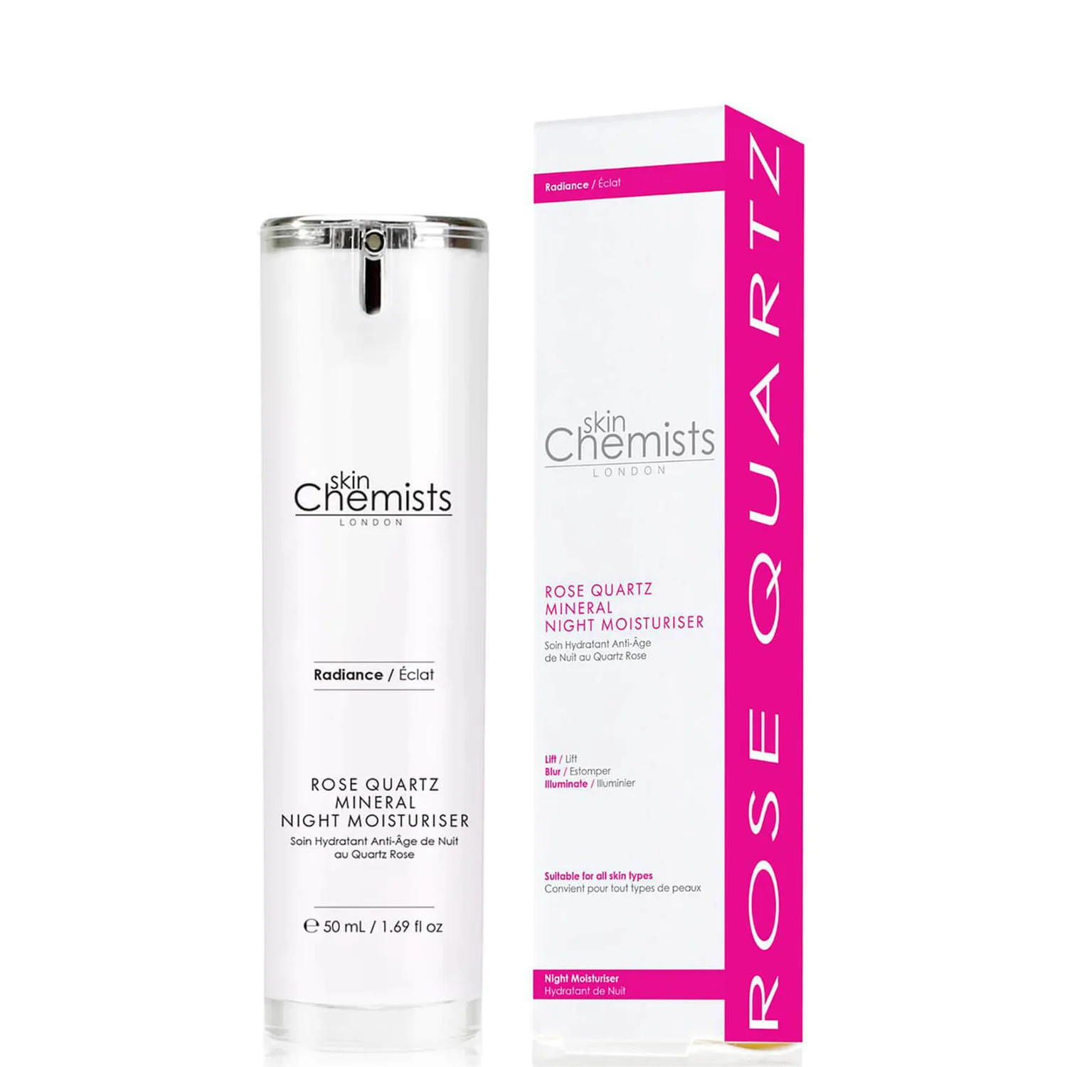 skinChemists London Rose Quartz Mineral Night Moisturiser 50 ml