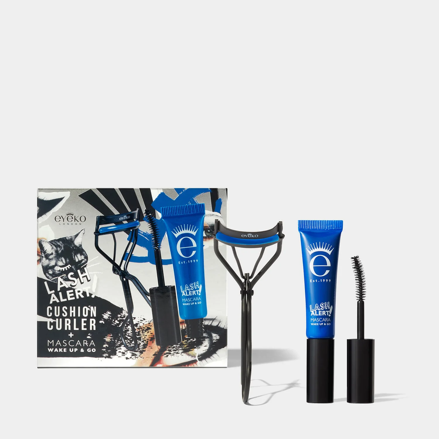 Conjunto de Enrolador de Pestanas e Máscara de Pestanas Lash Alert da Eyeko