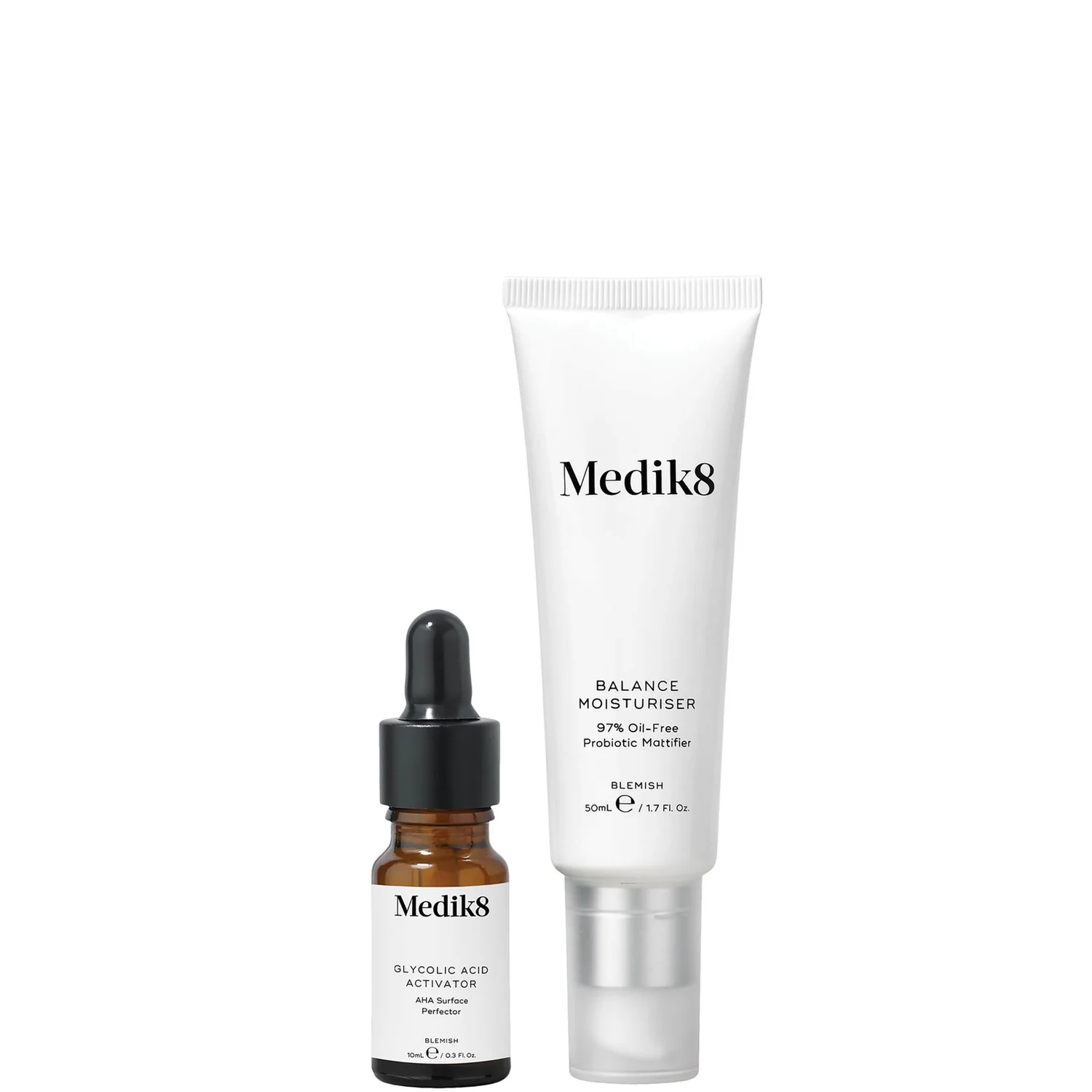 Medik8 Balance Moisturiser with Glycolic Acid Activator 50ml