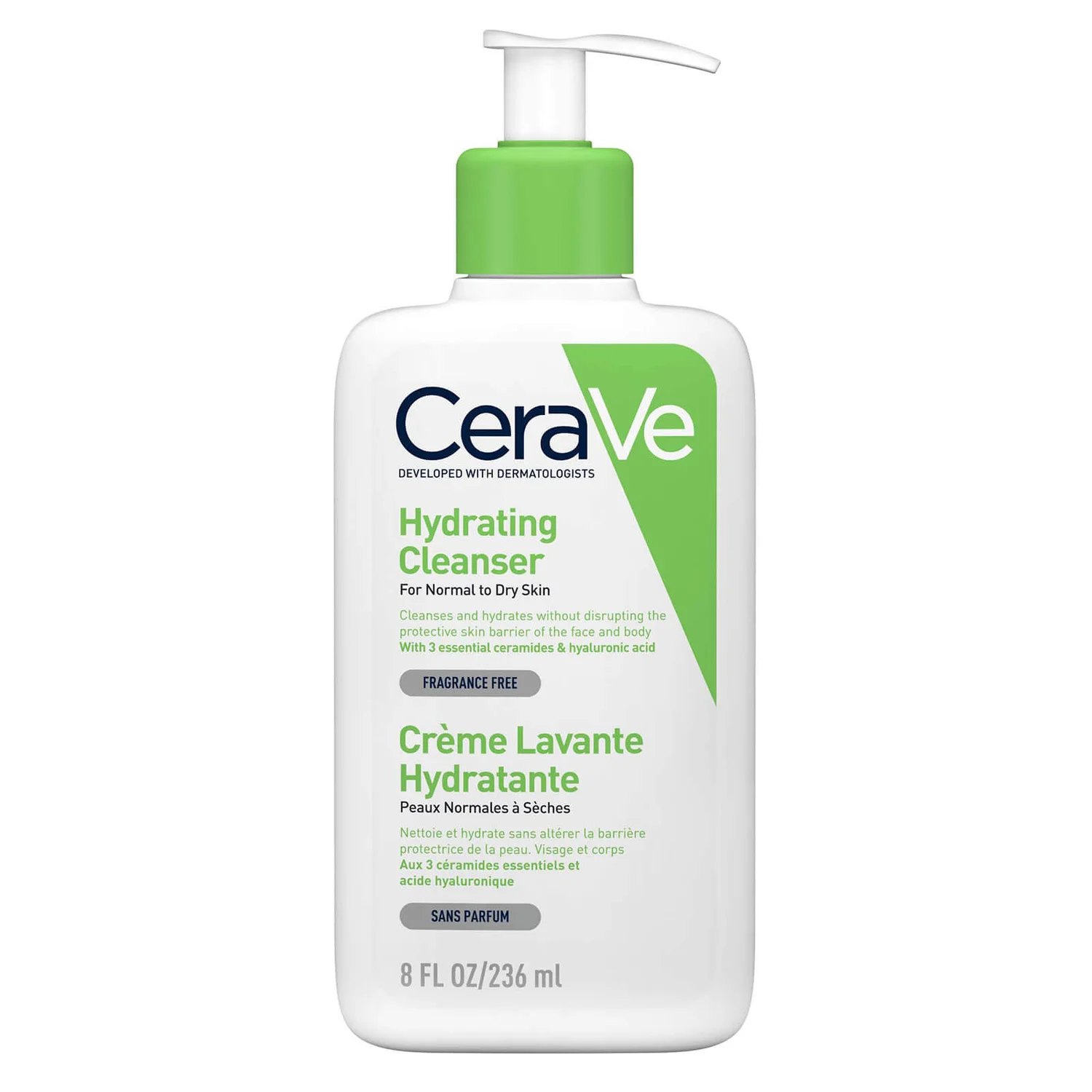 lookfantastic.com | CeraVe Hydrating Cleanser with Hyaluronic Acid for Normal to Dry Skin 236ml