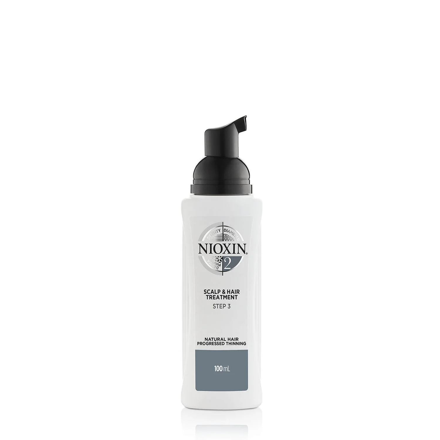 NIOXIN 3-Part System 2 Scalp and Hair Treatment for Natural Hair with Progressed Thinning -hiushoito, 100 ml